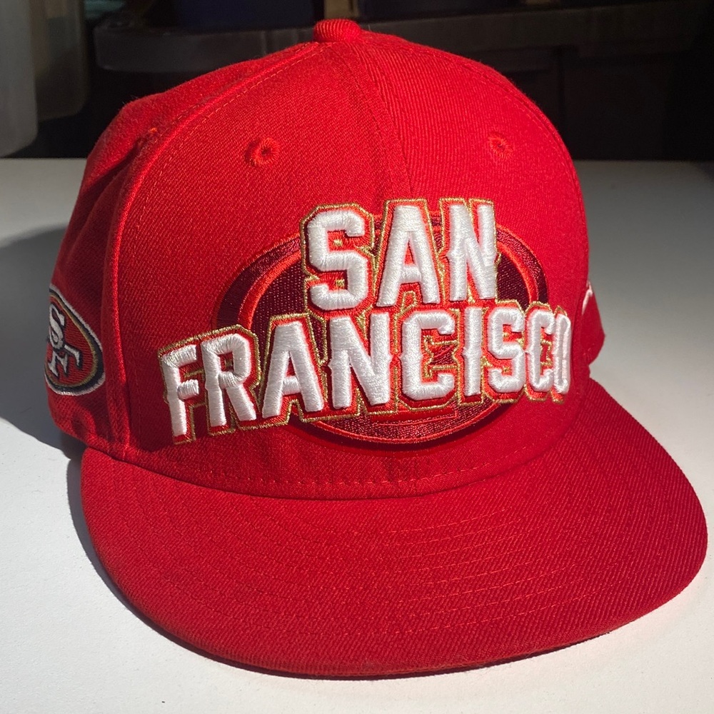 San Francisco 49ers NFL Draft Fitted Hat Cap size 7 1/4